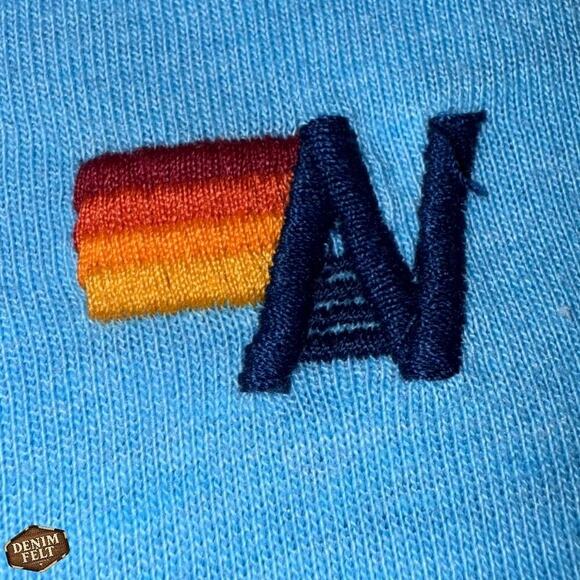 Aviator Nation Men’s Sky Blue Polo Shirt Small Lightweight Logo Cotton Tee - Picture 14 of 15